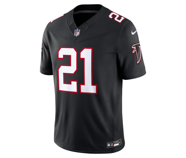 Deion Sanders Atlanta Falcons Nike Alternate Throwback Vapor F.U.S.E. Stitched Retired Limited Jersey Black
