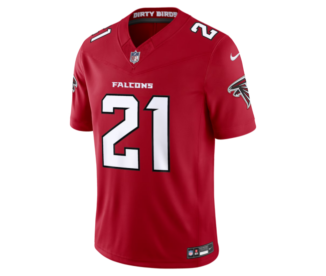 Deion Sanders Atlanta Falcons Nike Team Vapor F.U.S.E. Stitched Retired Limited Jersey Red