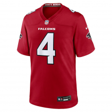 Jahan Dotson Atlanta Falcons Nike Team Game Jersey Red Jahan Dotson Atlanta Falcons Nike Team Game Jersey Red