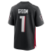 Number 1 Groom Atlanta Falcons Nike Game Jersey Black