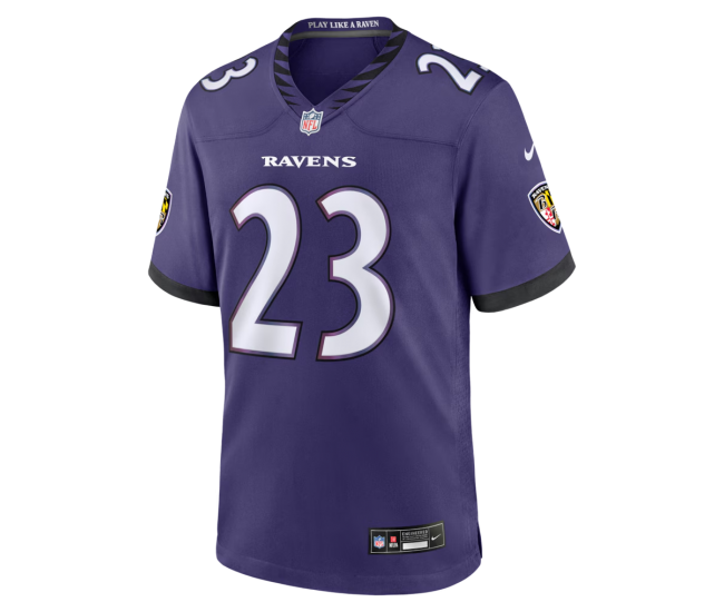 Adam Randall Baltimore Ravens Nike Team Game Jersey Purple