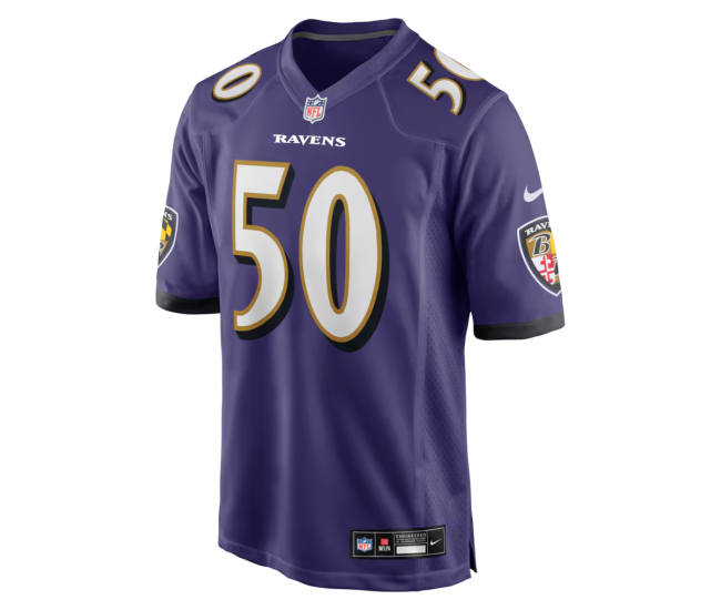 Adisa Isaac Baltimore Ravens Nike Team Game Jersey Purple