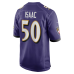 Adisa Isaac Baltimore Ravens Nike Team Game Jersey Purple