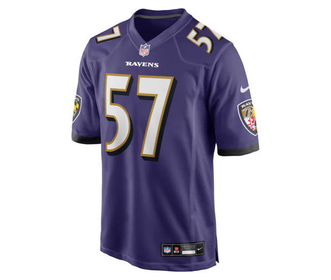 Bart Scott Baltimore Ravens Nike Game Retired Player Jersey Purple