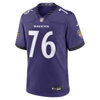 Carson Vinson Baltimore Ravens Nike Team Game Jersey 76 Purple