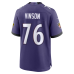 Carson Vinson Baltimore Ravens Nike Team Game Jersey 76 Purple