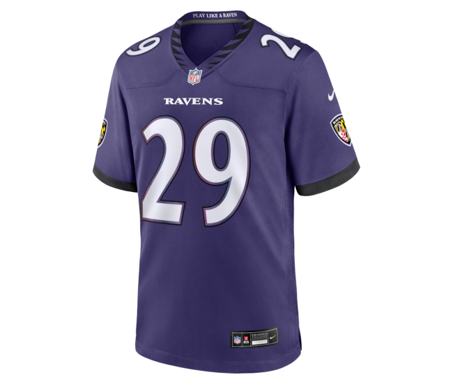 Chandler Rivers Baltimore Ravens Nike Team Game Jersey Purple