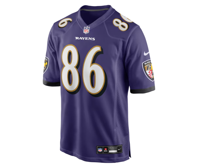 Cornelius Johnson Baltimore Ravens Nike Team Game Jersey Purple