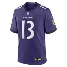 Elijah Sarratt Baltimore Ravens Nike Team Game Jersey Purple Elijah Sarratt Baltimore Ravens Nike Team Game Jersey Purple