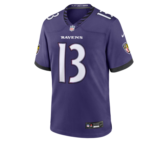 Elijah Sarratt Baltimore Ravens Nike Team Game Jersey Purple