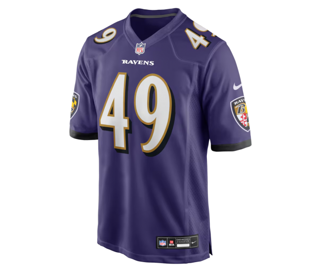 Jay Higgins IV Baltimore Ravens Nike Team Game Jersey Purple