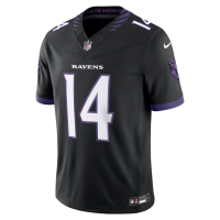 Kyle Hamilton Baltimore Ravens Nike Alternate Vapor F.U.S.E. Stitched Limited Jersey Black