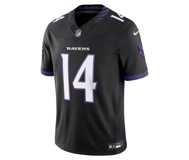 Kyle Hamilton Baltimore Ravens Nike Alternate Vapor F.U.S.E. Stitched Limited Jersey Black