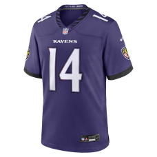 Kyle Hamilton Baltimore Ravens Nike Team Game Jersey Purple Kyle Hamilton Baltimore Ravens Nike Team Game Jersey Purple