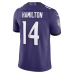 Kyle Hamilton Baltimore Ravens Nike Team Vapor F.U.S.E. Stitched Limited Jersey Purple