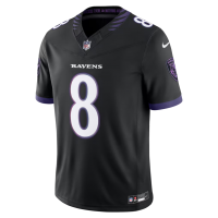 Lamar Jackson Baltimore Ravens Nike Alternate Alternate Vapor F.U.S.E. Stitched Limited Jersey Black