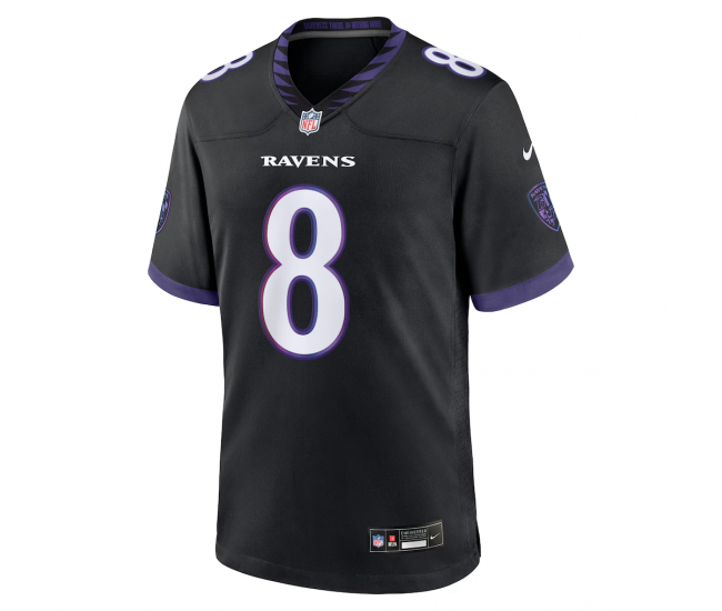 Lamar Jackson Baltimore Ravens Nike Alternate Game Jersey Black