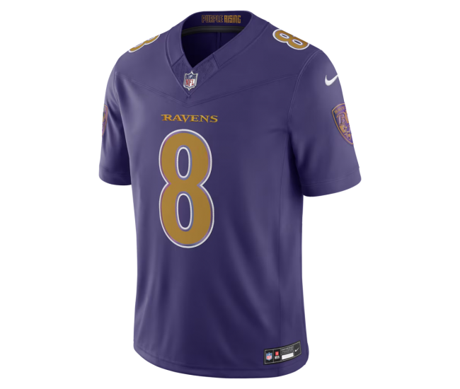 Lamar Jackson Baltimore Ravens Nike Alternate Vapor F.U.S.E. Stitched Limited Jersey Purple