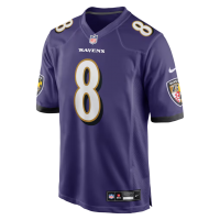 Lamar Jackson Baltimore Ravens Nike Game Jersey - Purple