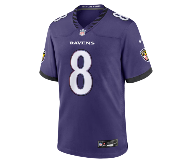 Lamar Jackson Baltimore Ravens Nike Team Game Jersey Purple