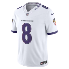 Lamar Jackson Baltimore Ravens Nike Vapor F.U.S.E. Stitched Limited Jersey White Lamar Jackson Baltimore Ravens Nike Vapor F.U.S.E. Stitched Limited Jersey White