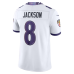 Lamar Jackson Baltimore Ravens Nike Vapor F.U.S.E. Stitched Limited Jersey White