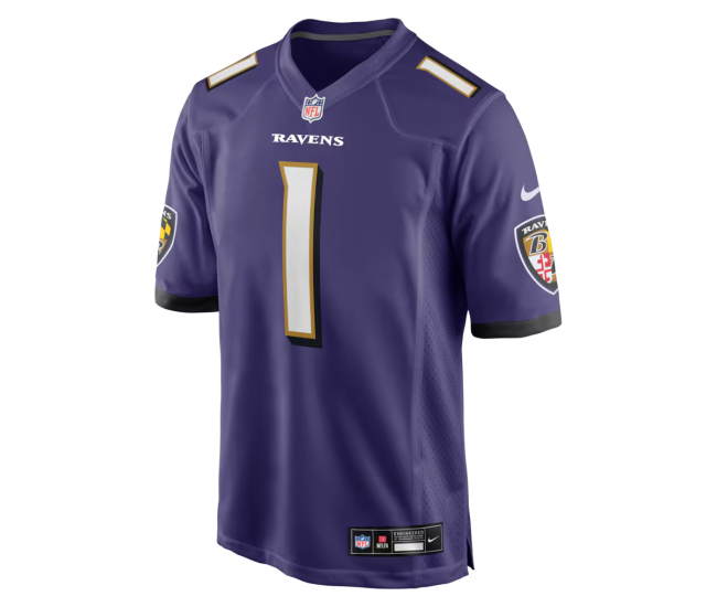 Number 1 Dad Baltimore Ravens Nike Game Jersey Purple