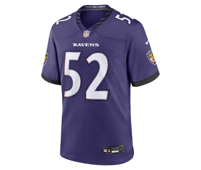 Ray Lewis Baltimore Ravens Nike Team Retired Player Game Jersey Purple