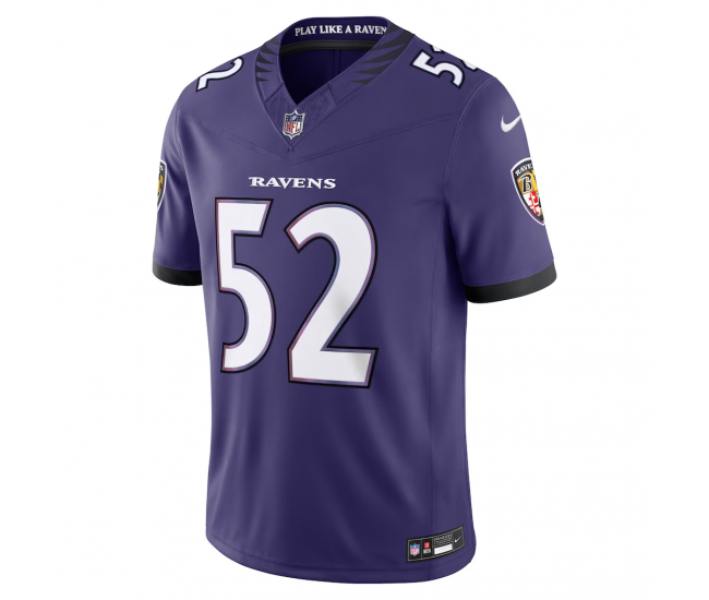 Ray Lewis Baltimore Ravens Nike Vapor F.U.S.E. Stitched Retired Limited Jersey Purple