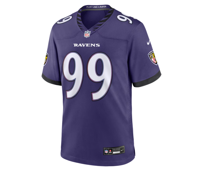 Rayshaun Benny Baltimore Ravens Nike Team Game Jersey Purple