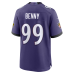 Rayshaun Benny Baltimore Ravens Nike Team Game Jersey Purple