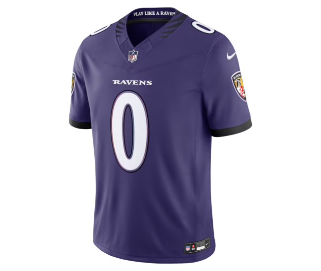 Roquan Smith Baltimore Ravens Nike Team Vapor F.U.S.E. Stitched Limited Jersey Purple