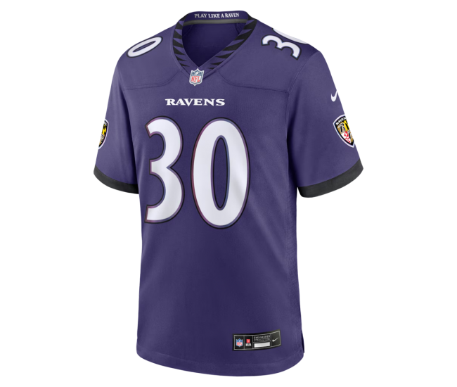 Ryan Eckley Baltimore Ravens Nike Team Game Jersey Purple