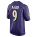 Steve McNair Baltimore Ravens Nike Game Retired Player Jersey Purple