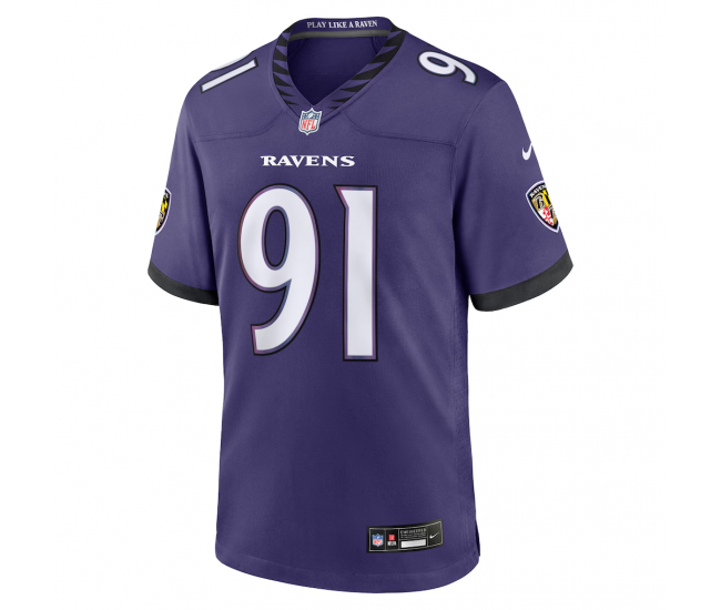 Trey Hendrickson Baltimore Ravens Nike Team Game Jersey Purple