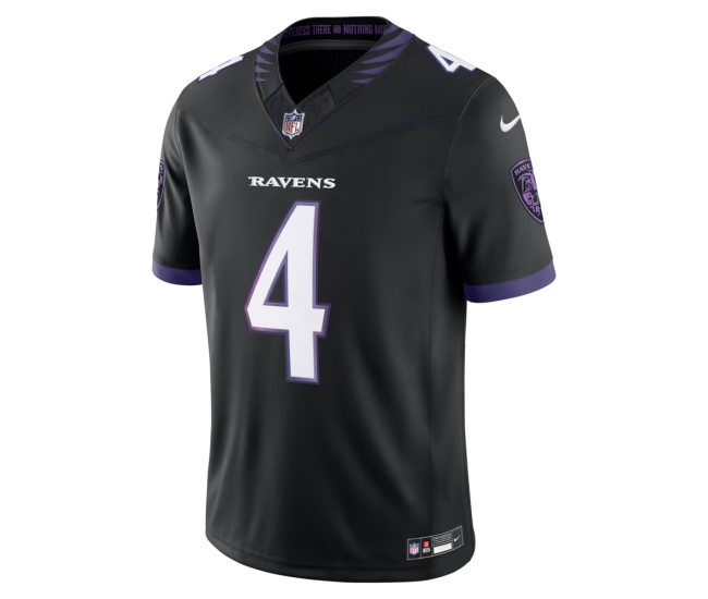 Zay Flowers Baltimore Ravens Nike Alternate Alternate Vapor F.U.S.E. Stitched Limited Jersey Black