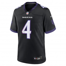 Zay Flowers Baltimore Ravens Nike Alternate Game Jersey Black Zay Flowers Baltimore Ravens Nike Alternate Game Jersey Black
