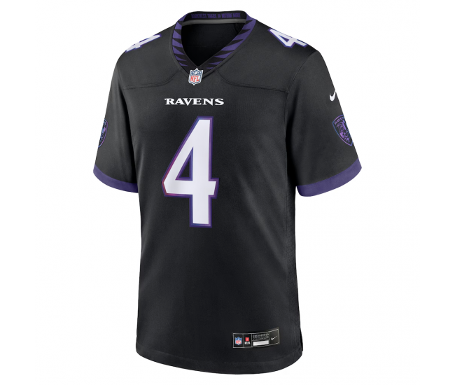 Zay Flowers Baltimore Ravens Nike Alternate Game Jersey Black