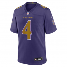 Zay Flowers Baltimore Ravens Nike Alternate Game Jersey Purple Zay Flowers Baltimore Ravens Nike Alternate Game Jersey Purple