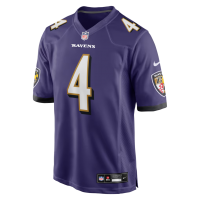 Zay Flowers Baltimore Ravens Nike Game Jersey Purple