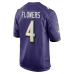 Zay Flowers Baltimore Ravens Nike Game Jersey Purple
