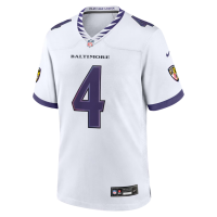 Zay Flowers Baltimore Ravens Nike Game Jersey White
