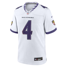 Zay Flowers Baltimore Ravens Nike Game Jersey White Zay Flowers Baltimore Ravens Nike Game Jersey White
