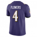 Zay Flowers Baltimore Ravens Nike Vapor F.U.S.E. Limited Jersey Purple