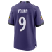 Zion Young Baltimore Ravens Nike Team Game Jersey Purple