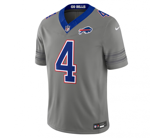 James Cook III Buffalo Bills Nike Nickel City Vapor F.U.S.E. Stitched Limited Jersey Gray