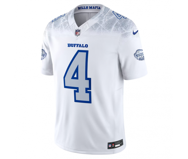 James Cook III Buffalo Bills Nike Rivalries Collection Stitched Limited Jersey White
