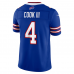 James Cook III Buffalo Bills Nike Team Vapor F.U.S.E. Stitched Limited Jersey Royal