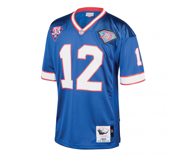 Jim Kelly Buffalo Bills 1994 Mitchell & Ness Authentic Throwback Retired Player Jersey Royal