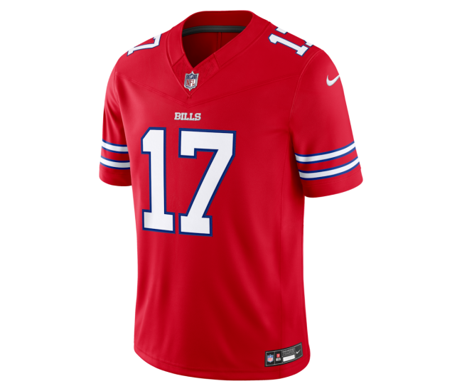 Josh Allen Buffalo Bills Nike Alternate Vapor F.U.S.E. Stitched Limited Jersey Red